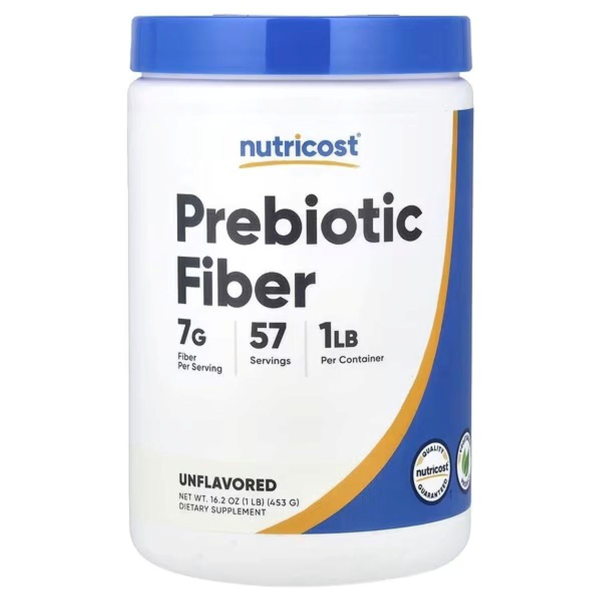 Nutricost Prebiotic Fiber Powder Unflavored | Digestive & Gut Health Support | Easily Mixes with Food & Drinks | 16.2 oz (453 g)
