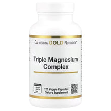 Triple Magnesium Complex supplement bottle, 120 veggie capsules