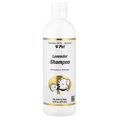 California Gold Nutrition Pet Shampoo for Cats & Dogs – Lavender Scent 16 fl oz (473 ml) Gentle Cleansing Formula