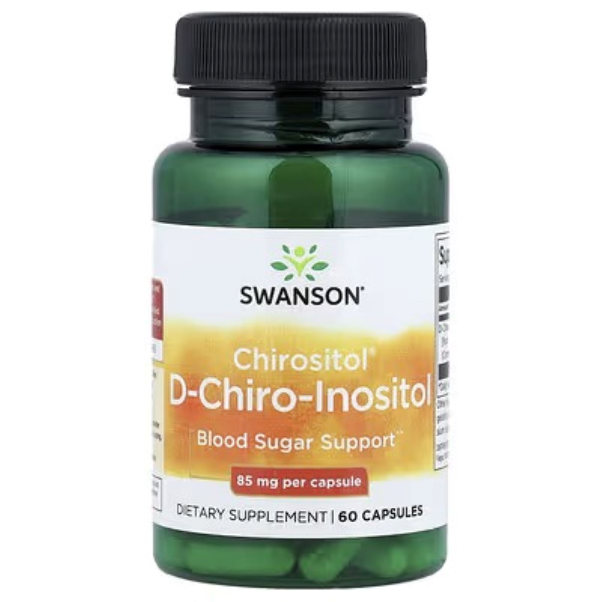 Swanson Vitamins Chirositol® D-Chiro-Inositol 85mg – 60 Capsules | Women's Wellness Supplement
