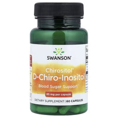 Swanson Vitamins Chirositol® D-Chiro-Inositol 85mg – 60 Capsules | Women's Wellness Supplement