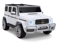 Mercedes Benz 12V kids ride-on car with remote in white by Huitich with realistic AMG design