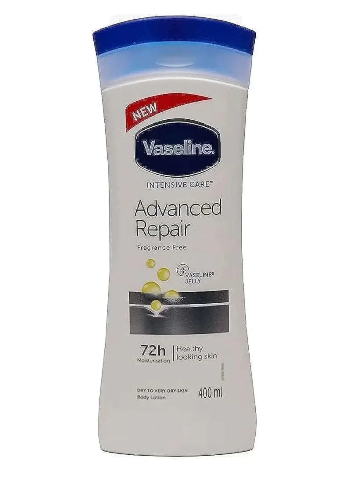 Vaseline Intensive Care Advanced Repair Fragrance Free Body Lotion 400ml – Deep Moisture for Very Dry & Sensitive Skin