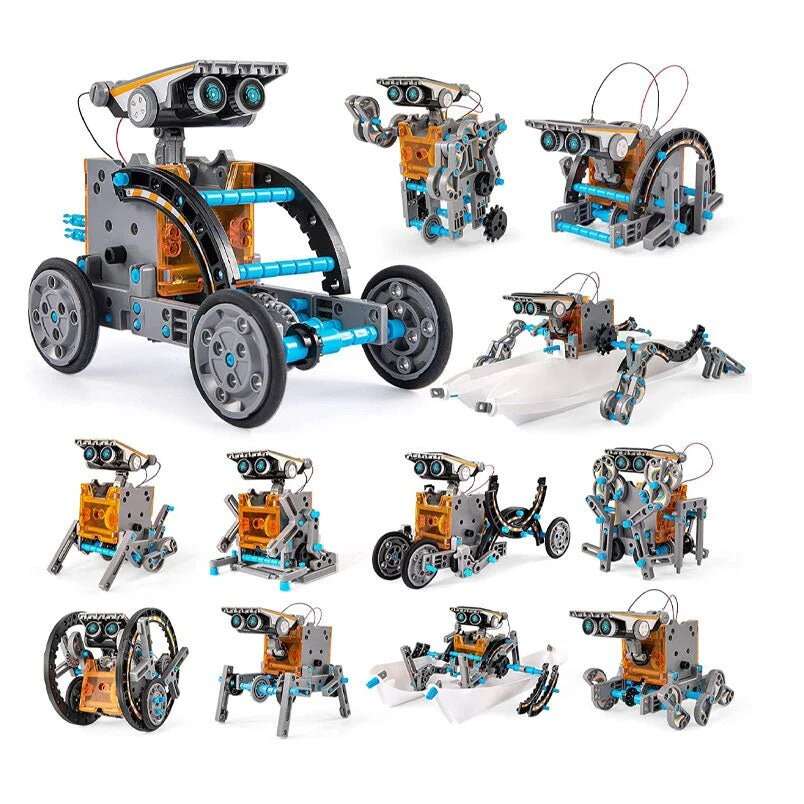 13 in 1 solar robot kit for kids ages from 7 years and above educational toys science experiment diy solar powered building kit for boys and girls online in Dubai and UAE at Mumzar.com better value compared to Noon, Amazon.ae, Carrefour, and Dubizzle when you shop for adults and kids at Mumzar.com free delivery in Dubai, Abu Dhabi, Sharjah, Ajman, Umm Al Quwain, Fujairah, and Ras Al Khaimah.