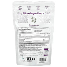 Dietary supplement pouch back with supplement facts and directions panel