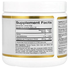 California Gold Nutrition Magnesium Powder Drink, Orange Flavor – 13.4 oz (380 g)