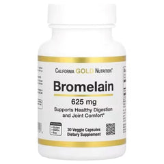 California Gold Nutrition Bromelain 625 mg – 30 Veggie Capsules | Digestive Enzyme & Anti-Inflammatory Support