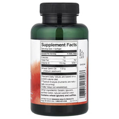 Swanson Vitamins Wheat Germ Oil Cold Pressed 1,130 mg – 60 Softgels | Natural Vitamin E Supplement