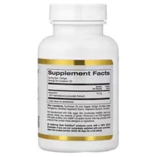 Astaxanthin 10 mg veggie softgels bottle, Supplement Facts panel