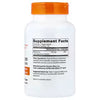 Magnesium citrate supplement bottle back label with Supplement Facts panel