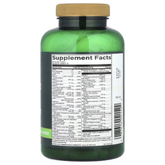 Swanson Whole Food Multi without iron supplement bottle, back Supplement Facts label