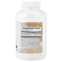 Vitamin C supplement bottle with Supplement Facts label, 240 vegetarian capsules