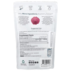Micro Ingredients, Organic Blueberry Extract, Freeze-Dried, 10 oz (283 g)