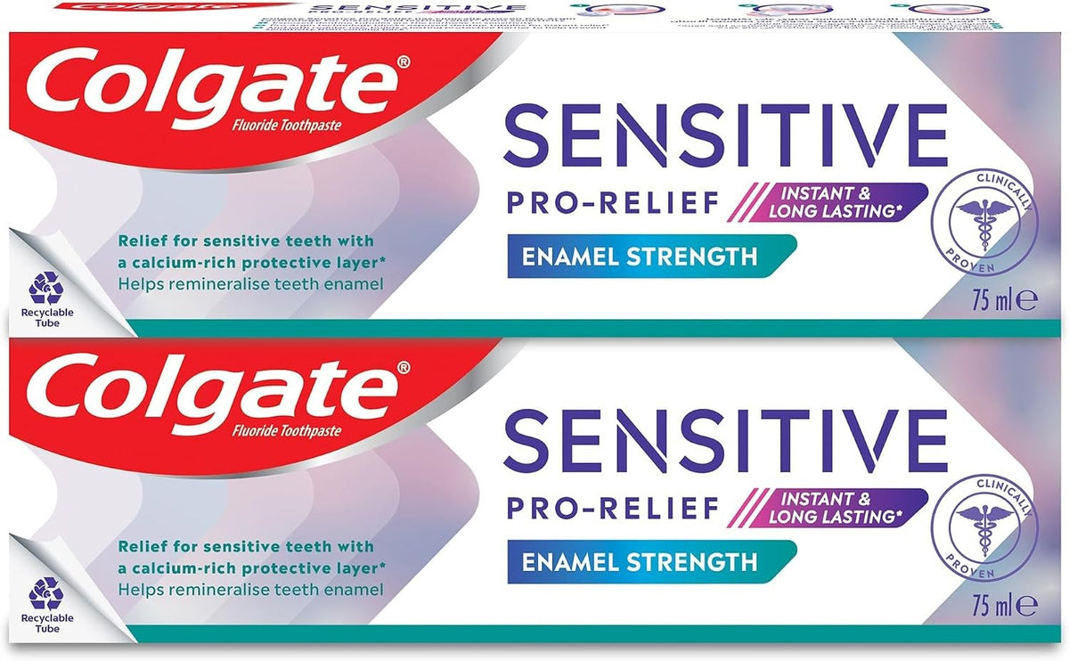 Colgate Sensitive Pro Relief, Repair and Prevent, Instant & Lasting Sensitivity Pain Relief Toothpaste, 2x75ml, 2 Pack