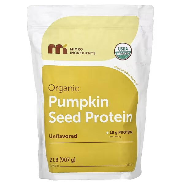 Micro Ingredients, Organic Pumpkin Seed Protein Powder, Unflavoured, 2 lbs (907 g)