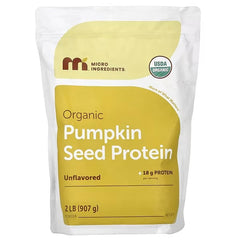 Micro Ingredients, Organic Pumpkin Seed Protein Powder, Unflavoured, 2 lbs (907 g)