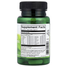 Probiotic supplement bottle with green container and Supplement Facts label on the back