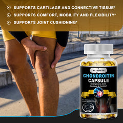 Alxfresh Glucosamine Chondroitin with MSM Turmeric Vitamin D for Bone, Absorption Calcium, Immune System Support Supplement