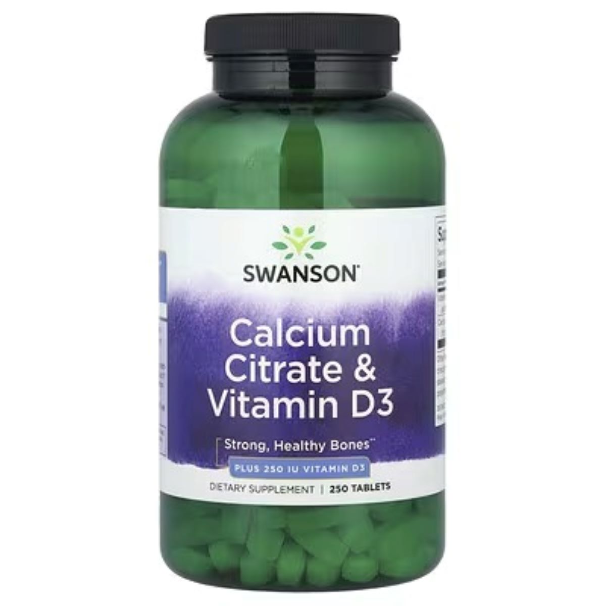 Swanson Vitamins Calcium Citrate & Vitamin D3, 250 Tablets