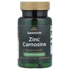 Swanson Vitamins Zinc Carnosine – 60 Capsules | Zinc & Digestive Wellness Supplement