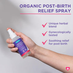 Lansinoh Organic Post-Birth Relief Spray, Herbal ingredients, 99% Natural Formulation, Clinically & Gynecologically Tested, Kind to Sensitive Skin, 100ml