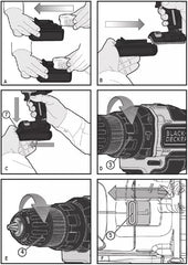 BLACK+DECKER Cordless Hammer Drill,18V, 1.5Ah Li-Ion Battery, 10 Torque Settings, 21,000 BPM, Variable Speed, Keyless Chuck, Includes Kitbox, for Wood, Metal, Masonry, Orange - BCD700S1K-GB