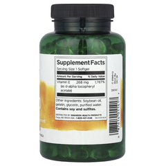 Swanson Vitamins Natural E-400, 268 mg (400 IU), 250 Softgels