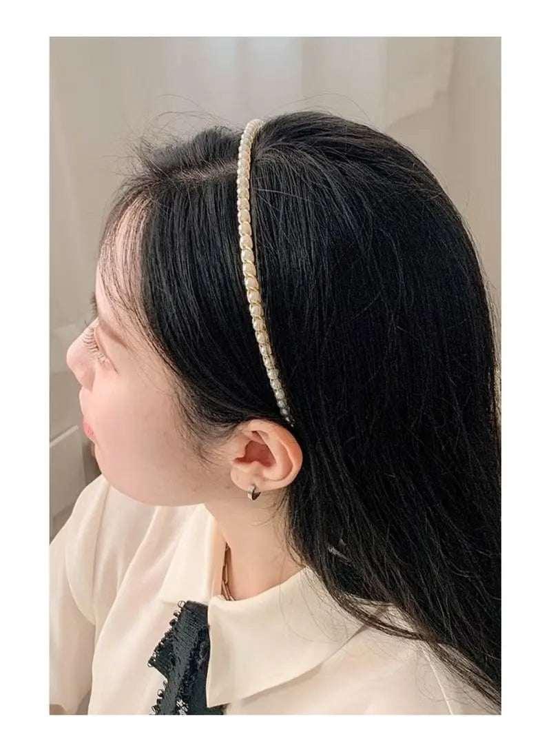 White Pearl Headband Hair Accessory for Girls - Perfect Gift - Mumzar