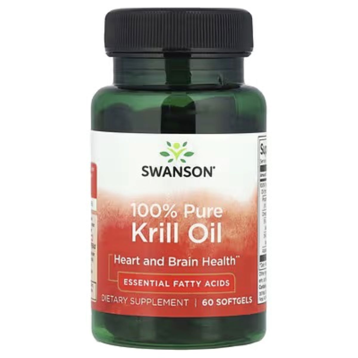 Swanson Vitamins 100% Pure Krill Oil, 60 Softgels