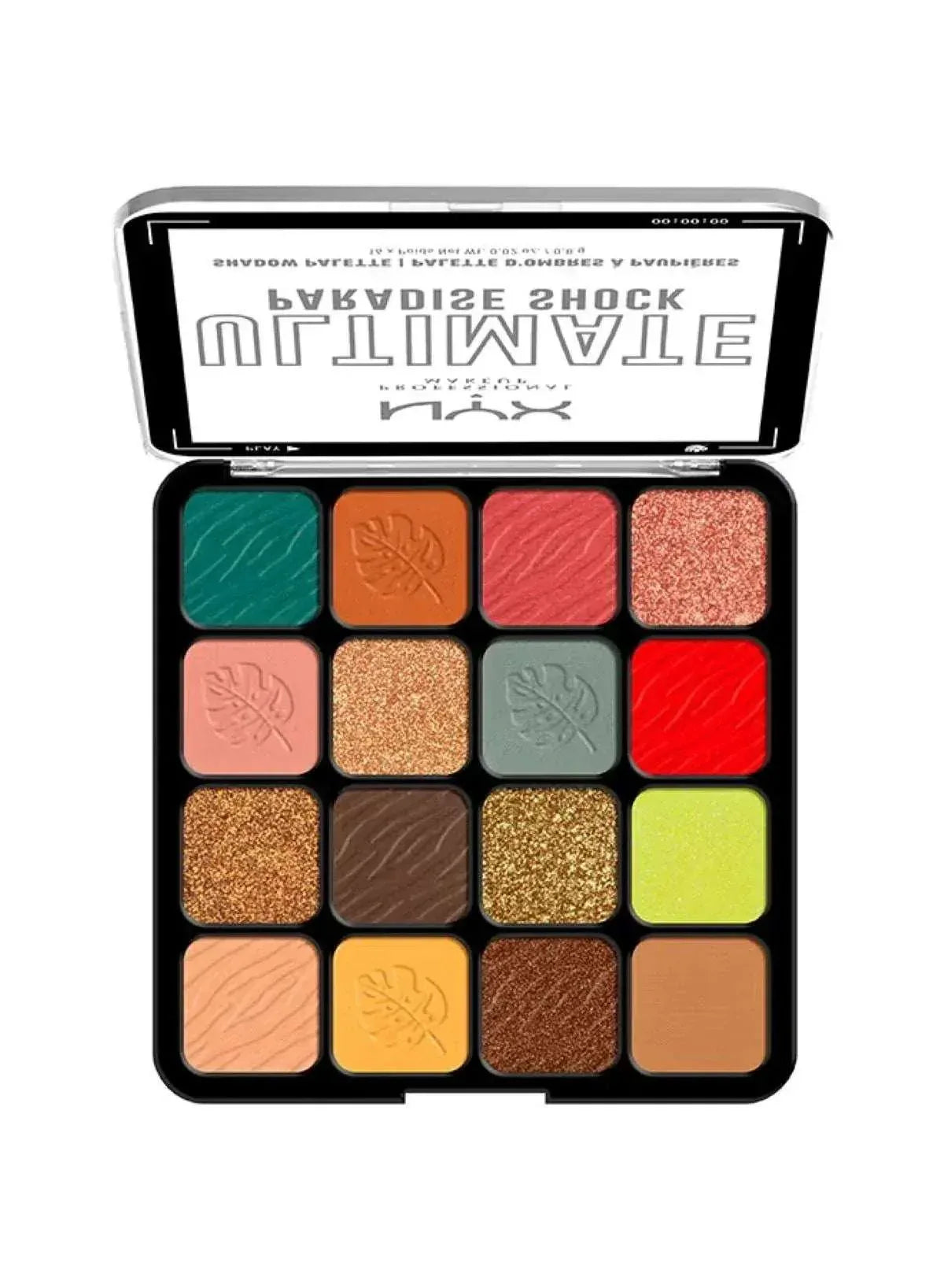NYX Professional Makeup Ultimate Shadow Palette – Paradise Shock (16 Color Eyeshadow Palette)
