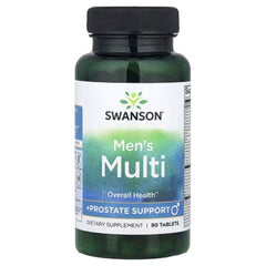 Swanson Vitamins Men's Multi + Prostate Support – 90 Tablets | Daily Multivitamin & Prostate Health Formula