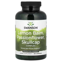Swanson Lemon Balm, Passionflower & Skullcap Complex – 180 Capsules