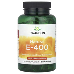 Swanson Vitamins Natural E-400, 268 mg (400 IU), 250 Softgels