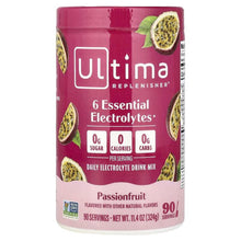 Ultima Replenisher passionfruit daily electrolyte drink mix canister, 6 essential electrolytes