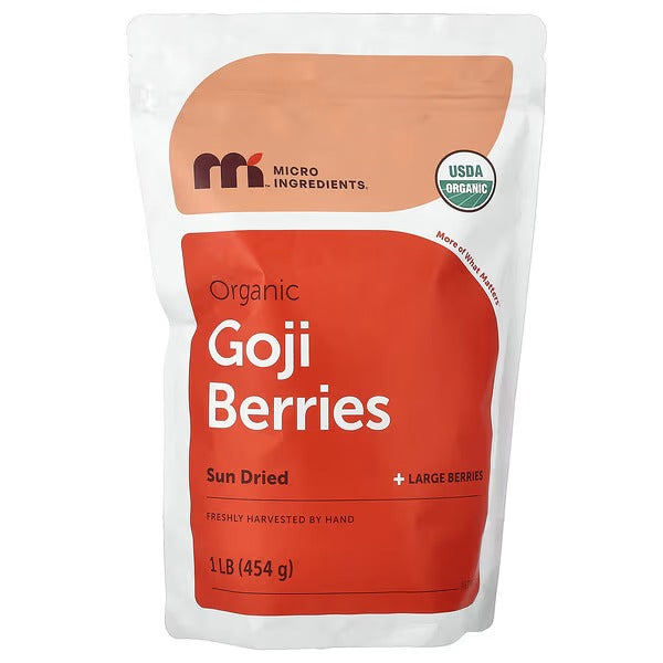 Micro Ingredients, Organic Goji Berries, 454 g (1 lb)