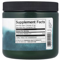 Swanson L-Citrulline Malate Complex Powder – 6.35 oz (180 g)