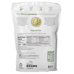 Micro Ingredients, Pea Protein Powder, Unflavoured, 5 lb (2.26 kg)