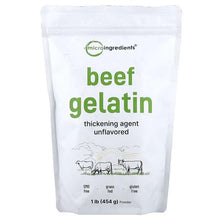 Beef gelatin powder pouch, unflavored 1 lb (454 g)