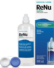 ReNu MultiPlus Multi-Purpose Contact Lens Solution, 360ml, for Soft Contact Lenses, Moisturise, Remove Protein, Clean, Disinfect, Lubricate, Rinse and Store Your Lenses, Lens Case Included