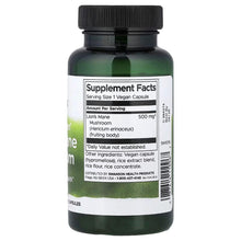 Vegan Lion's Mane mushroom supplement bottle with Supplement Facts, 500 mg per capsule