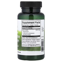 Swanson Vitamins Full Spectrum® Lion's Mane Mushroom 500 mg – 60 Capsules | Brain & Cognitive Support Supplement