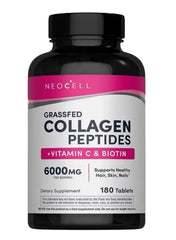 NeoCell Grass-Fed Collagen + Vitamin C & Biotin – 180 Tablets (Packaging May Vary)