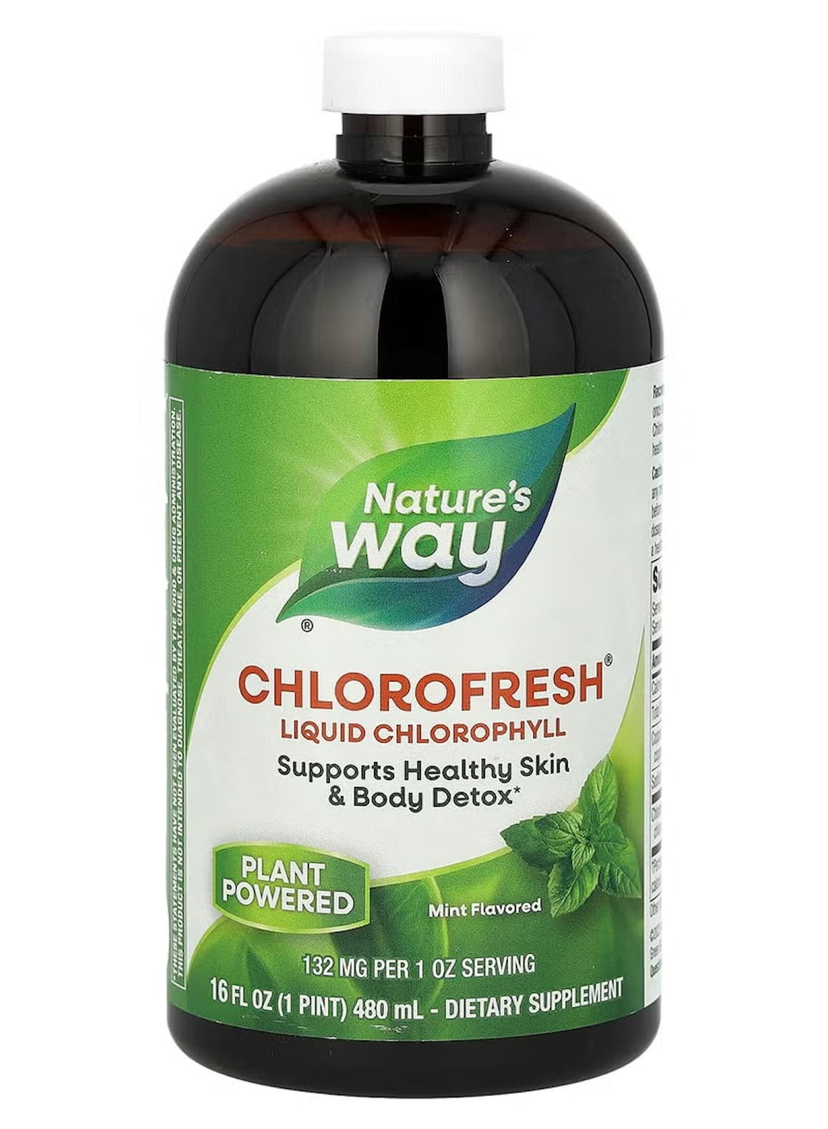 Chlorofresh Liquid Chlorophyll Mint 132 mg – 16 fl oz (480 ml)