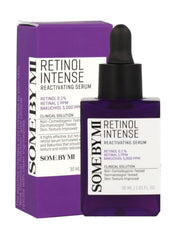 Some By Mi Retinol Intense Reactivating Serum – Anti-Aging, Wrinkle & Pore Care Treatment with Retinol, Retinal & Bakuchiol – 30ml