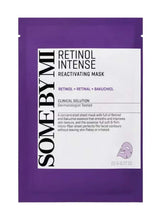 Retinol intensive mask sachet by SOMEBYMI, purple outer with white label text