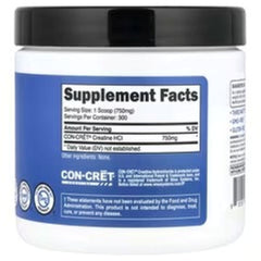 Nutricost Creatine HCl Powder Unflavored | Creatine Hydrochloride Supplement | Supports Strength, Power & Athletic Performance | 8 oz (225 g)
