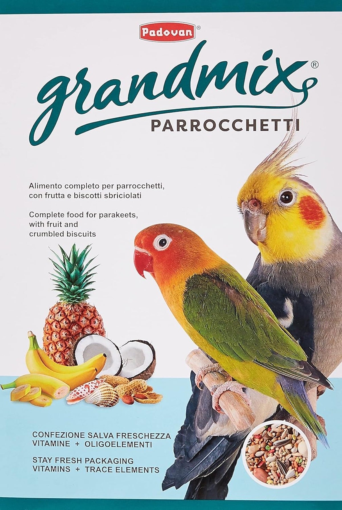 Padovan Grand Mix Parrocchetti Feed – Multi-Colour 850g