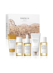 Madagascar Centella Travel Kit, Basic Skincare Box – Compact Soothing & Calming Set (Yellow/White)