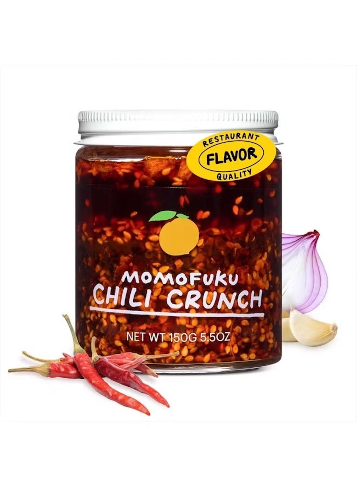 Momofuku Chili Crunch by David Chang – Spicy Chili Oil with Crunchy Garlic & Shallots (5.5 oz)