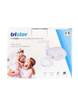Nebulizer compressor nebulizer machine box with trister branding and kids dosing image